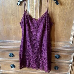 lace slip dress